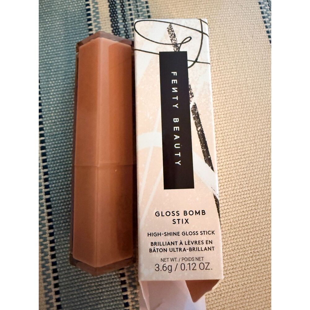 NIB Fenty Beauty Gloss Bomb Stix High Shine Gloss Stick in Fenty Glow 03
